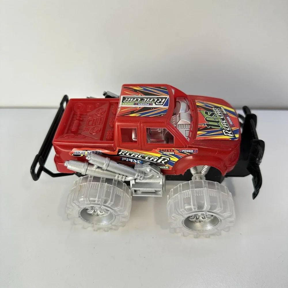 Monster Truck Lot of 4 Vehicles Light Up Body Action Fun Group 6-9 Inches Long